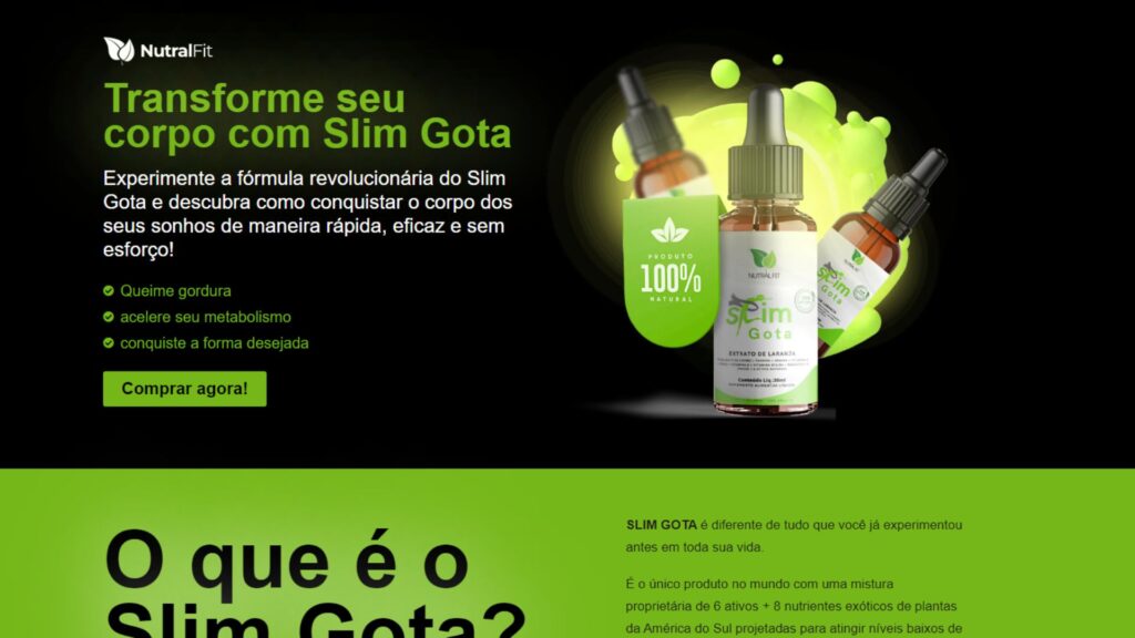 Landing Page "Slim Gota"