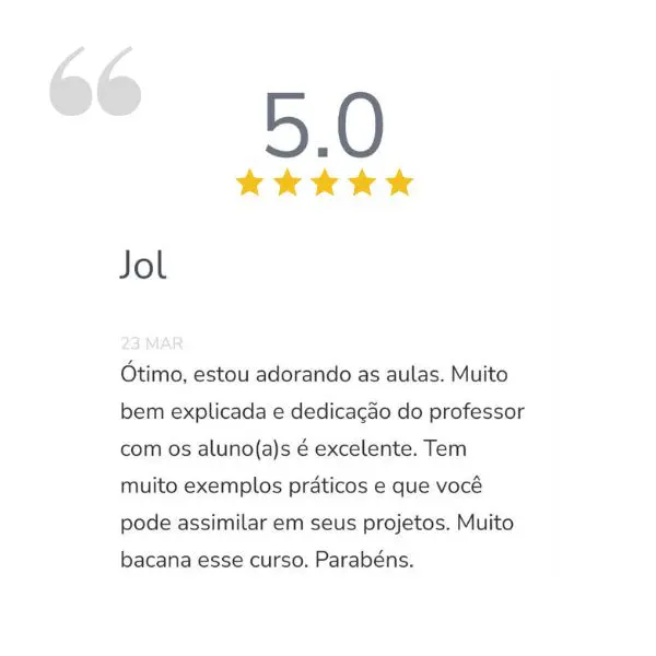 Depoimento de Jol - Curso WED