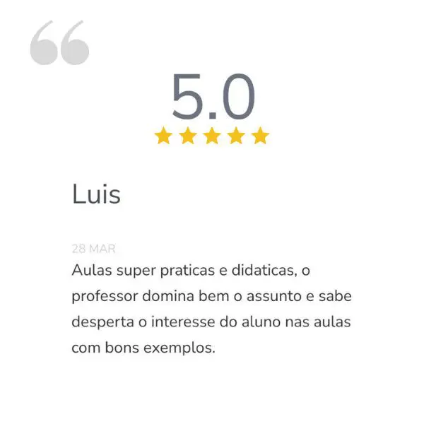 Depoimento de Luis - Curso WED